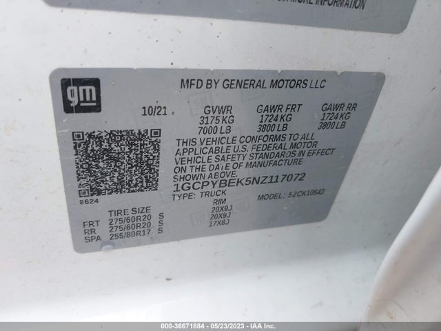 Chevrolet Silverado 1500 Ltd Custom 2022 1GCPYBEK5NZ117072 Image 9