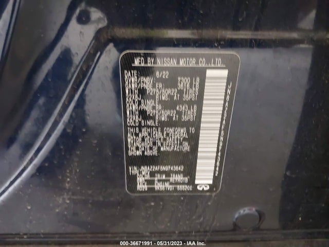 2022 Infiniti QX80, VIN: JN8AZ2AF5N9743642