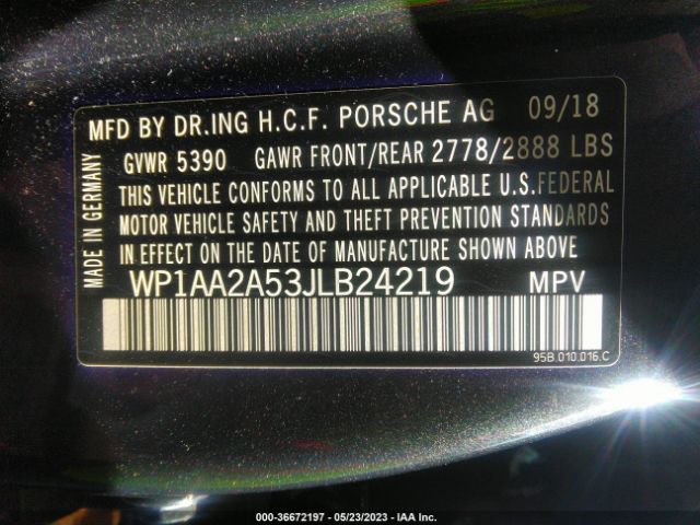 WP1AA2A53JLB24219 Porsche Macan