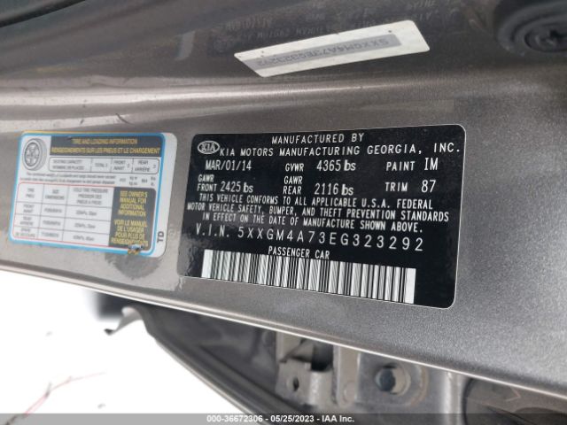 5XXGM4A73EG323292 KIA Optima Lx