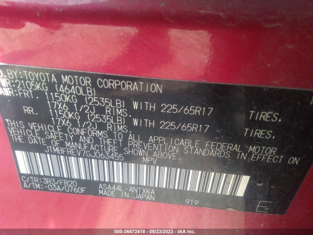 Toyota RAV4 LE 2016 JTMBFREV7GJ063455 Image 10