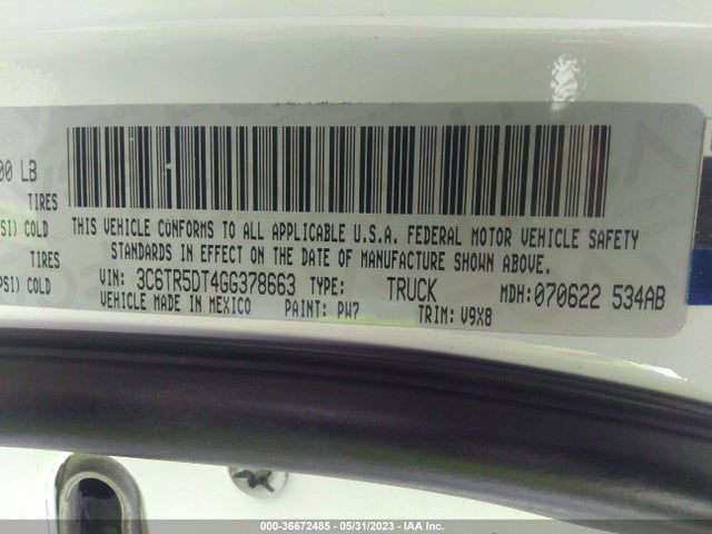 RAM 2500 Slt 2016 3C6TR5DT4GG378663 Image 9