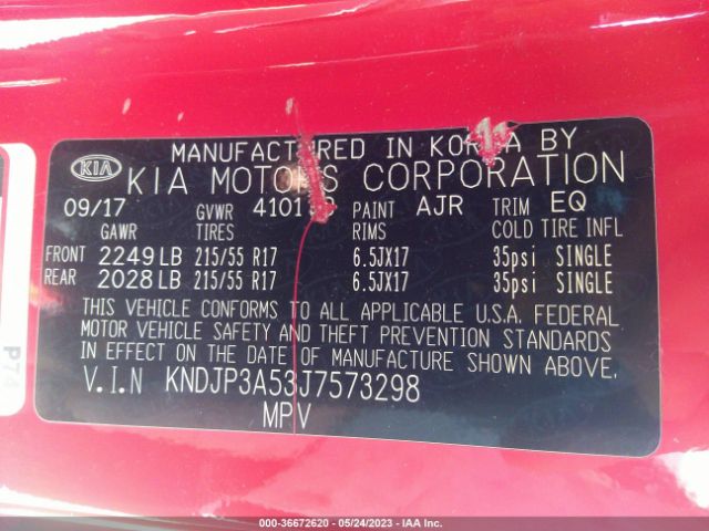 KNDJP3A53J7573298 KIA SOUL +