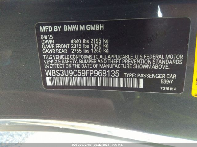 WBS3U9C59FP968135 BMW M4