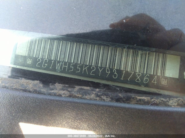 2000 CHEVROLET IMPALA LS VIN: 2G1WH55K2Y9317864