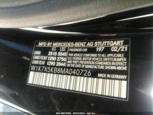 W1K7X5KB8MA040726 Mercedes-Benz Amg Gt Amg Gt 43