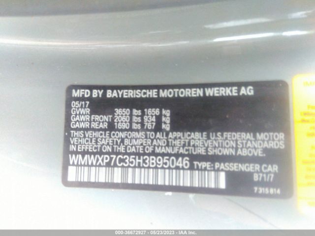 WMWXP7C35H3B95046 Mini Hardtop 2 Door Cooper S