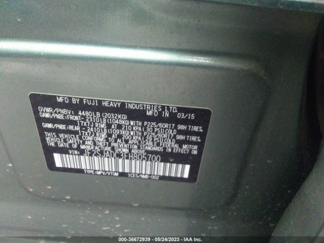 JF2SJADC3FH805700 Subaru Forester 2.5i Premium