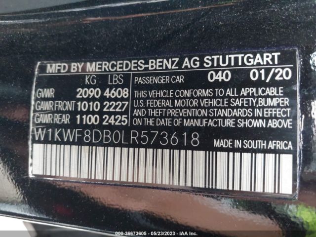 W1KWF8DB0LR573618 Mercedes-Benz C-class C 300