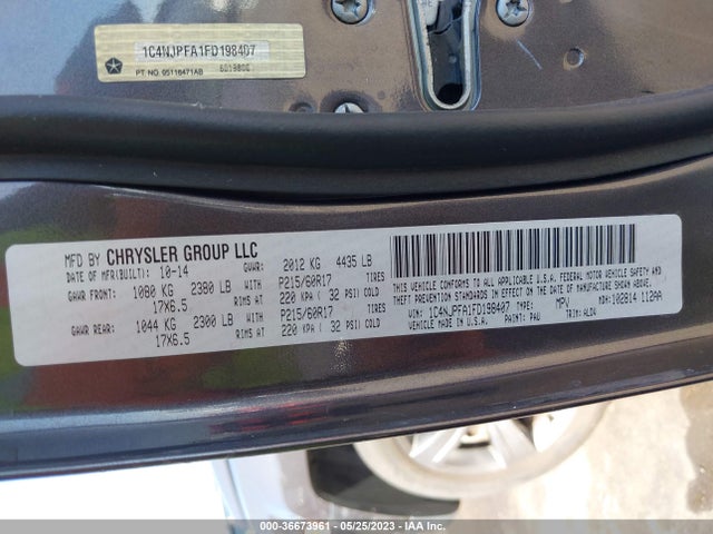 1C4NJPFA1FD198407 Jeep Patriot High Altitude Edition