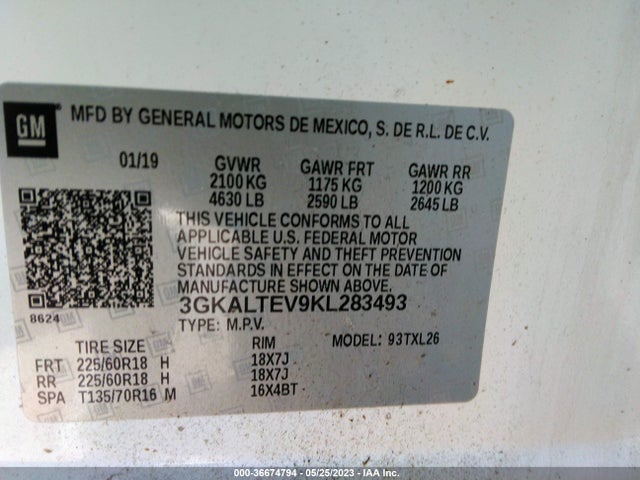 GMC Terrain Sle 2019 3GKALTEV9KL283493 Image 9
