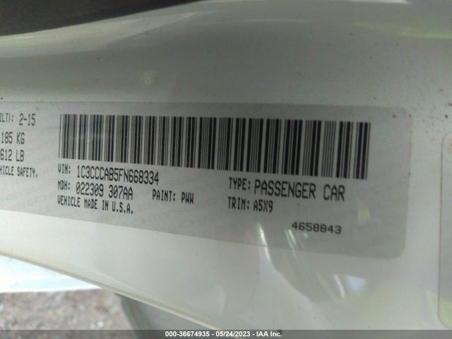 1C3CCCAB5FN668334 Chrysler 200 Limited