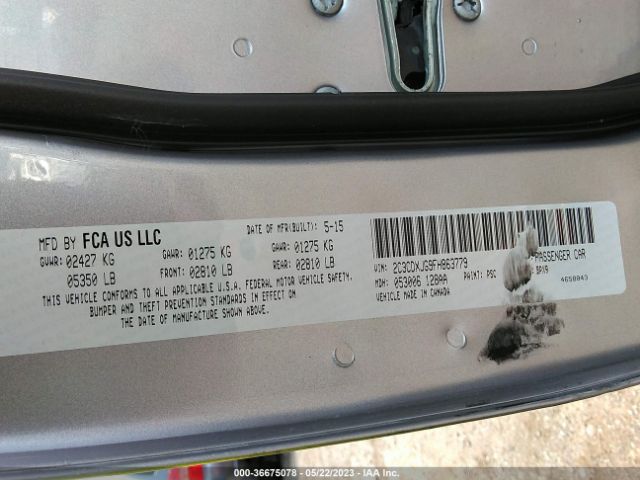2C3CDXJG9FH863779 Dodge Charger Sxt