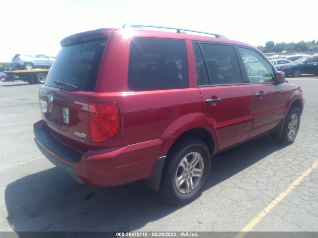 2005 HONDA PILOT EX-L WITH RES VIN: 5FNYF18645B029591