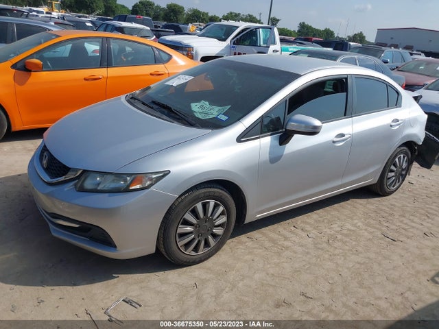 Honda Civic Sedan Lx 2014 2HGFB2F59EH525551 Image 2