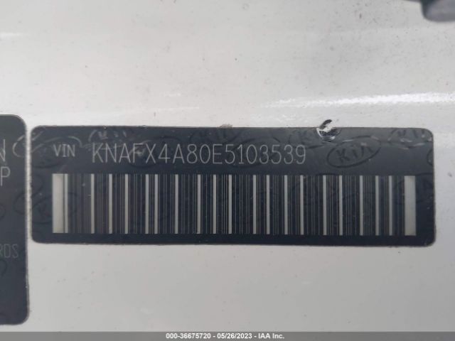 KNAFX4A80E5103539 KIA FORTE EX