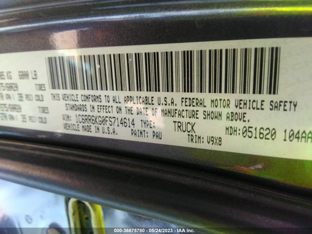 RAM 1500 Express 2015 1C6RR6KG0FS714614 Image 10