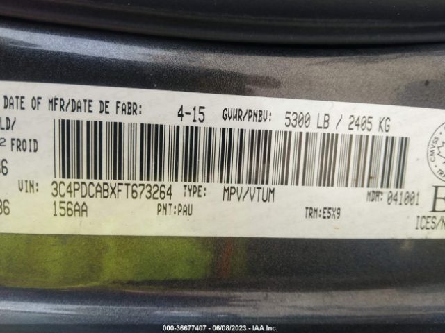 3C4PDCABXFT673264 Dodge Journey Se Plus