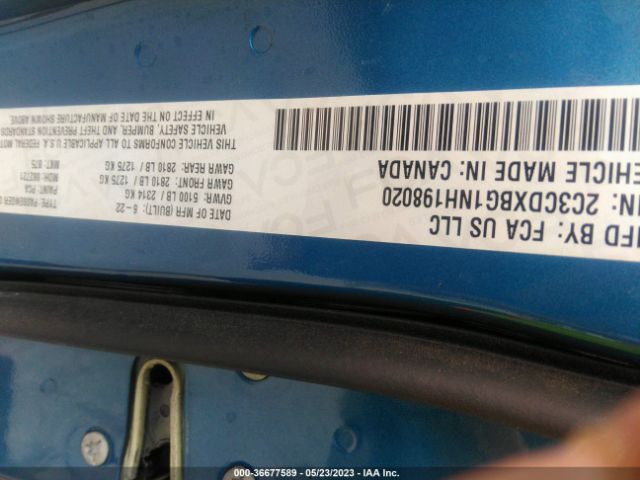 2C3CDXBG1NH198020 Dodge Charger Sxt