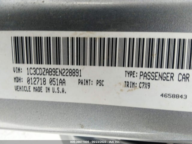 Dodge AVENGER SE 2014 1C3CDZAB9EN228891 Image 9