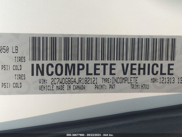2018 DODGE GRAND CARAVAN SE VIN: 2C7WDGBG4JR182121