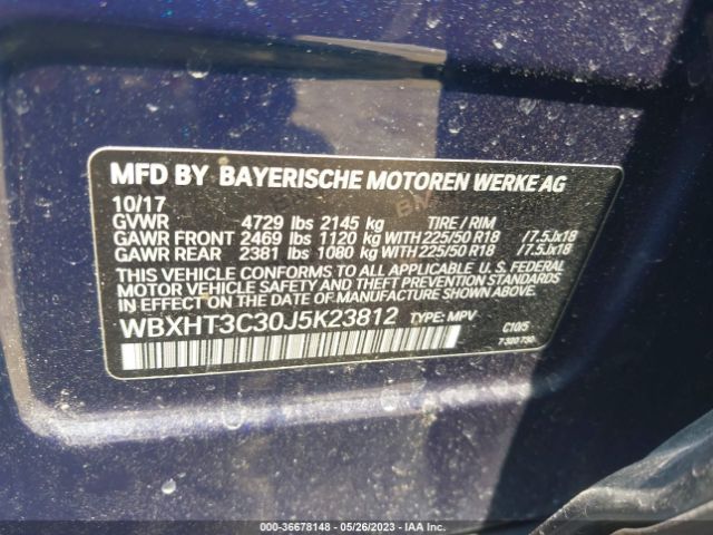 WBXHT3C30J5K23812 BMW X1 Xdrive28i