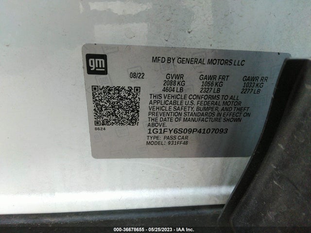Chevrolet Bolt Euv Lt 2023 1G1FY6S09P4107093 Image 9