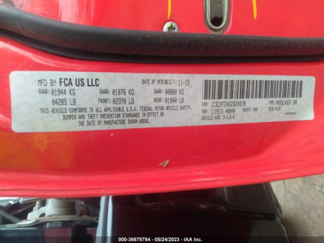 1C3CDFEB0GD624578 Dodge DART GT