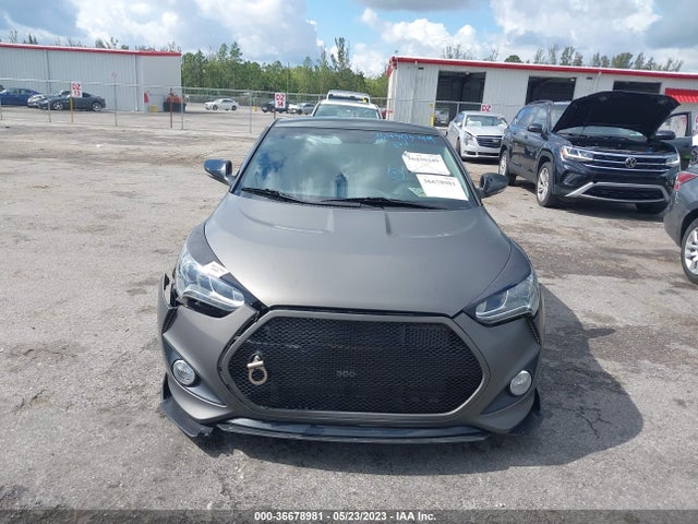 2013 HYUNDAI VELOSTER TURBO W/BLACK INT VIN: KMHTC6AE5DU129573