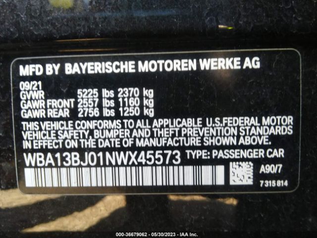 WBA13BJ01NWX45573 BMW 5 Series 530i Xdrive