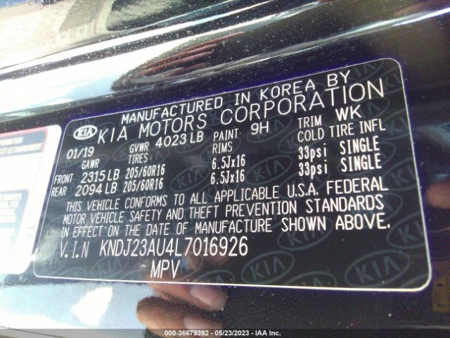 KNDJ23AU4L7016926 KIA SOUL S