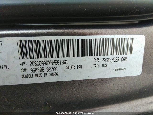 2C3CCAAGXHH661861 Chrysler 300 Limited