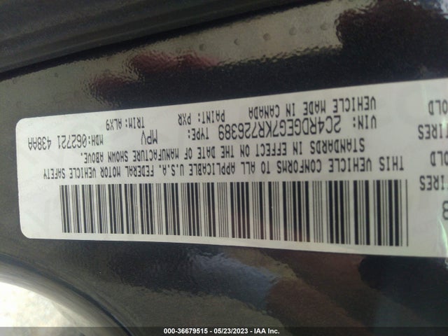 Dodge Grand Caravan Gt 2019 2C4RDGEG7KR726389 Image 10