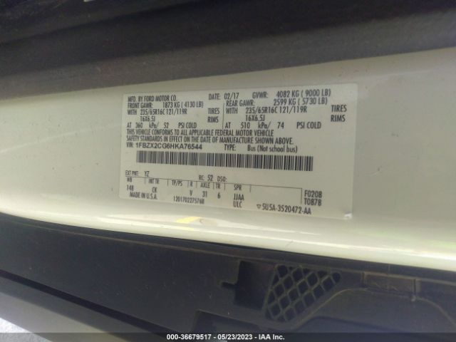 1FBZX2CG6HKA76544 Ford Transit Wagon Xl/xlt