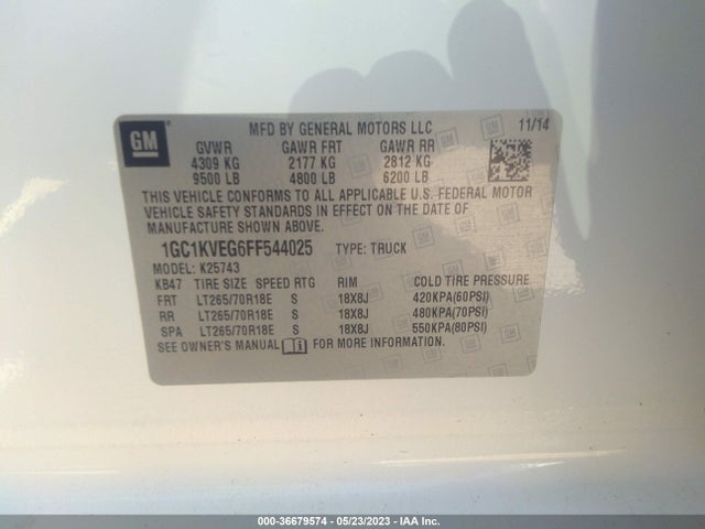 Chevrolet Silverado 2500hd Lt 2015 1GC1KVEG6FF544025 Image 10