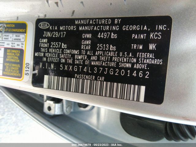 5XXGT4L37JG201462 KIA Optima Lx