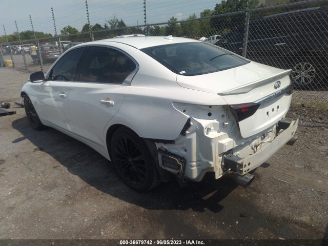 2018 Infiniti Q50 3.0t Luxe მანქანა იყიდება აუქციონზე, vin: JN1EV7AR8JM443006, აუქციონის ნომერი: 36679742