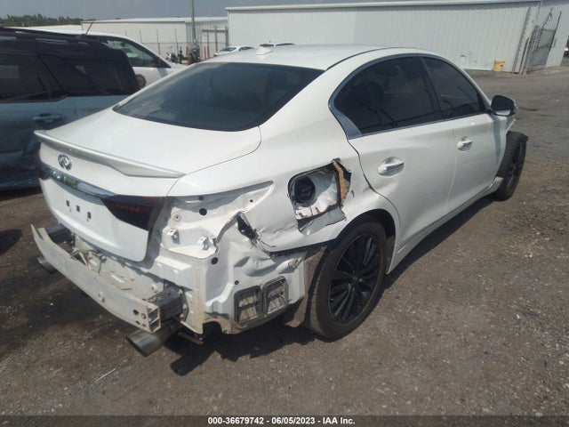 2018 Infiniti Q50 3.0t Luxe მანქანა იყიდება აუქციონზე, vin: JN1EV7AR8JM443006, აუქციონის ნომერი: 36679742