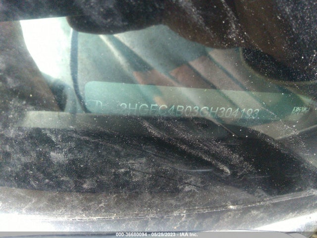 Honda Civic Coupe Lx-p 2016 2HGFC4B03GH304193 Image 9