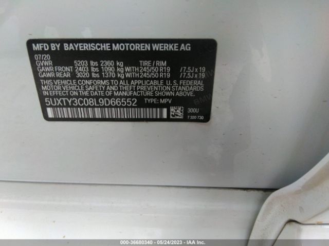 5UXTY3C08L9D66552 BMW X3 Sdrive30i