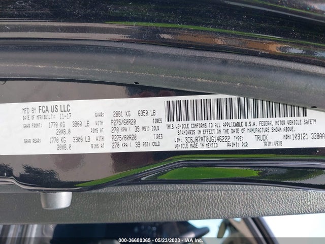 3C6JR7AT0JG146222 RAM 1500 Express