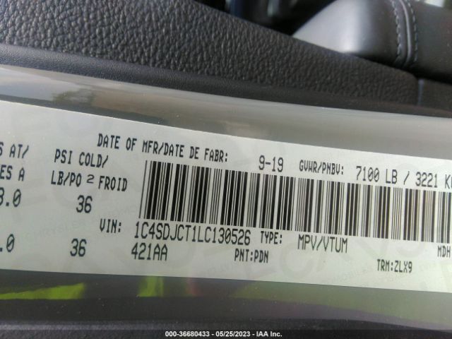 1C4SDJCT1LC130526 Dodge Durango R/t