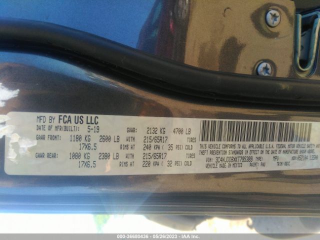 3C4NJDDBXKT795389 Jeep Compass Trailhawk