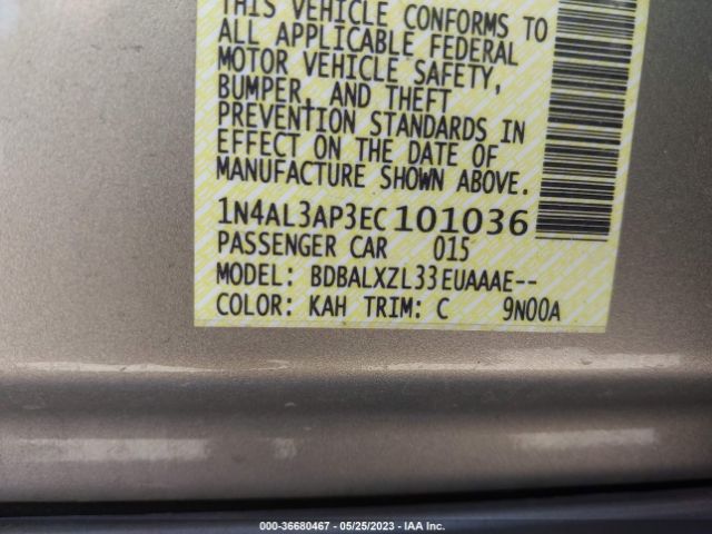 1N4AL3AP3EC101036 Nissan Altima 2.5 Sl