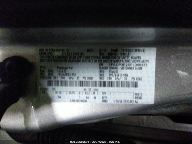 Ford FOCUS S 2015 1FADP3E2XFL350533 Image 11