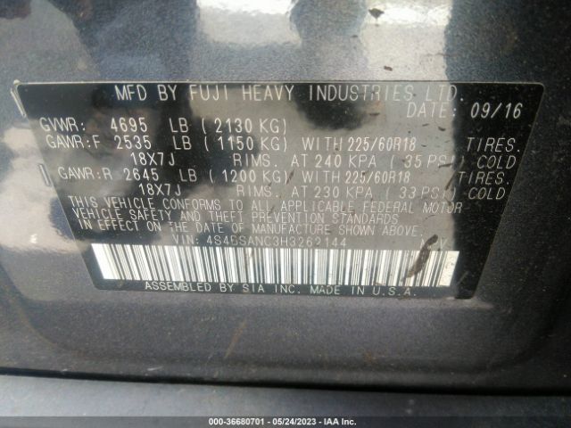 4S4BSANC3H3262144 Subaru Outback Limited