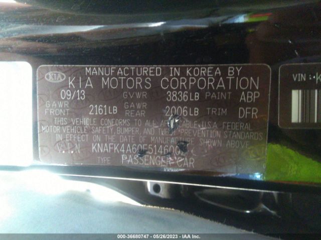 KNAFK4A60E5146002 KIA FORTE LX