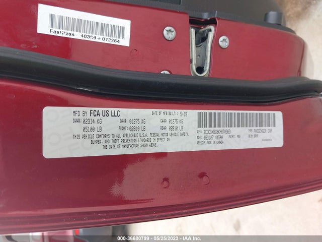 Dodge Charger Sxt 2019 2C3CDXBG9KH670363 Image 9