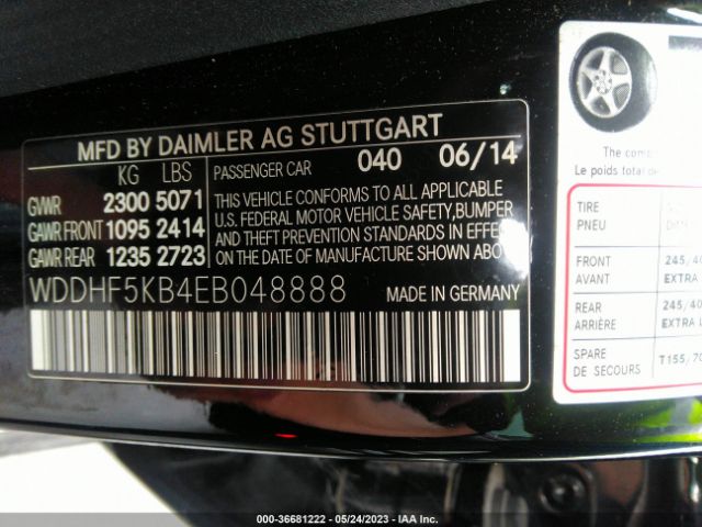 WDDHF5KB4EB048888 Mercedes-Benz E-class E 350