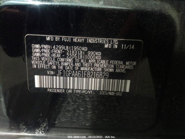 JF1GPAA61F8216829 Subaru Impreza Wagon 2.0i